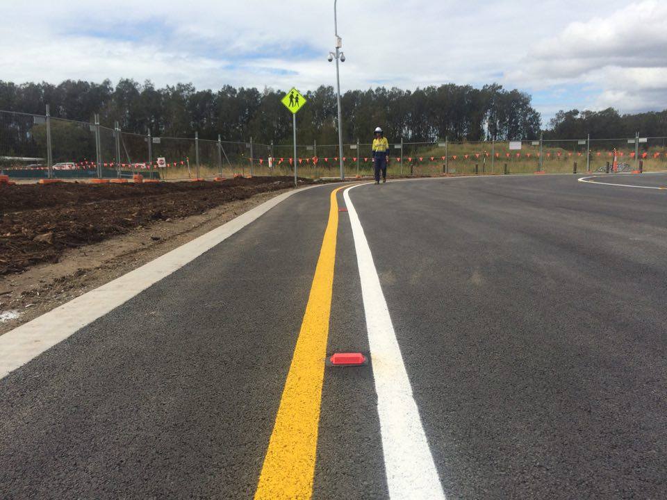 reflective highway lane markers